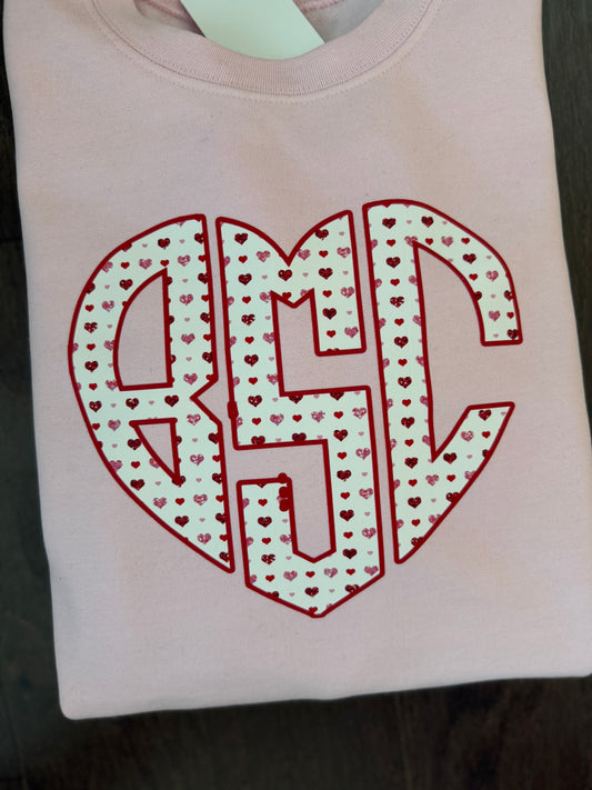 Heart-Shaped Monogrammed Shirt