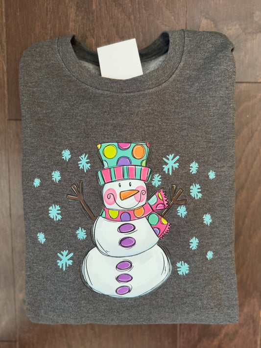 Snowman with Snowflakes Shirt