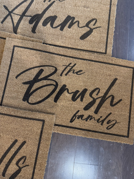 Last Name Doormat