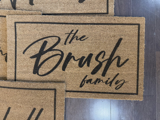 Last Name Doormat