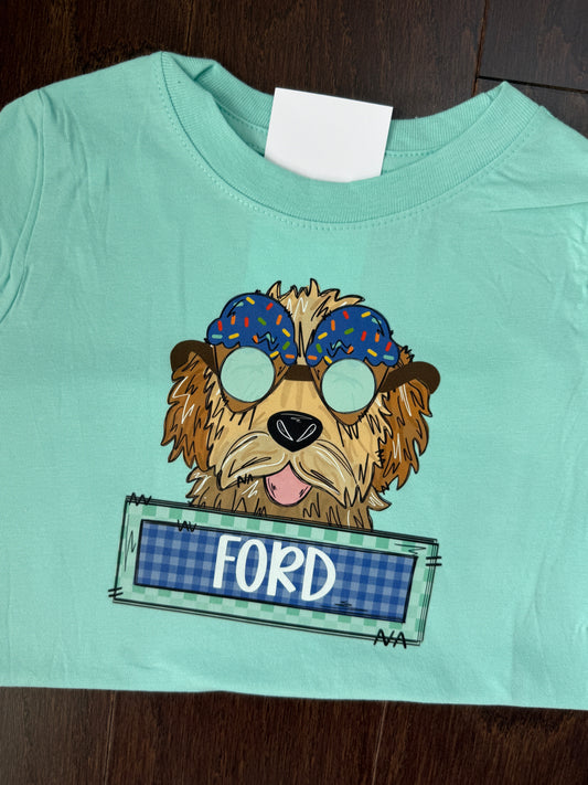 Goldendoodle {Ice Cream Sunglasses}