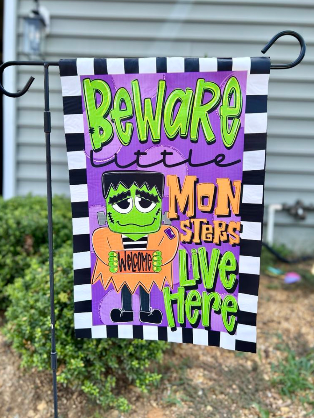 Little Monsters Garden Flag