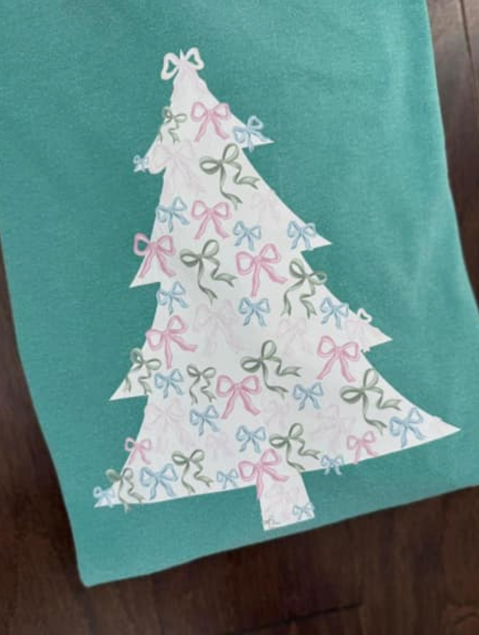 Seafoam Coquette Christmas Tree