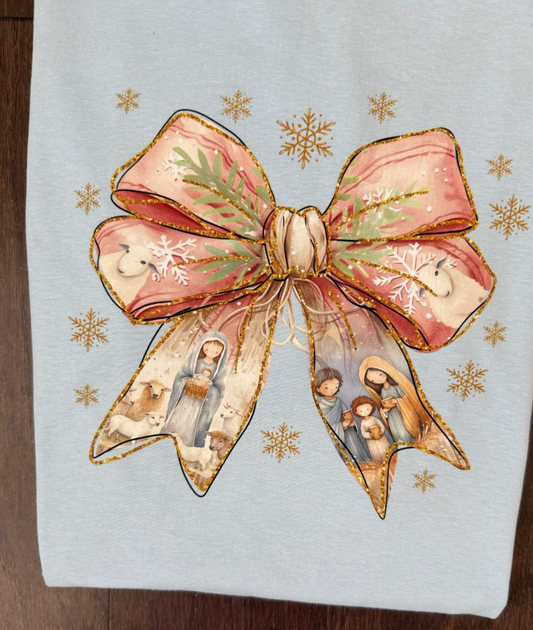 Nativity Coquette Bow Shirt