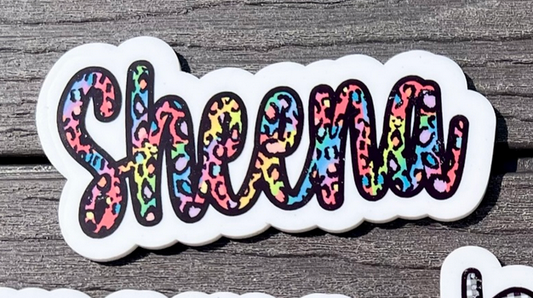 Black/Rainbow Cheetah Bogg Bit