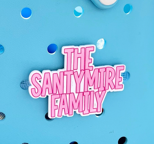 Pink/Pink Outline Solid Bogg Bit