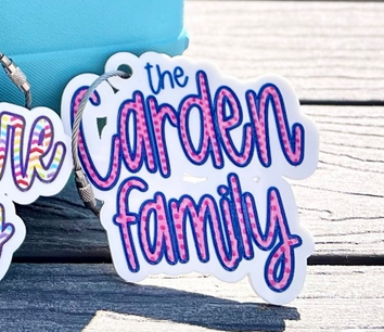 Navy/Pink Dot Bogg Bit/Keychain