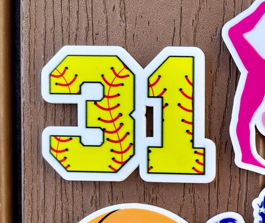 Softball Number Bogg Bit