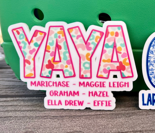 Pink/Rainbow Cheetah Bogg Bit