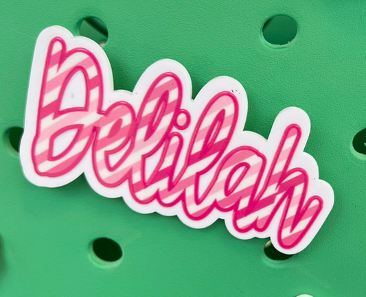 Pink/Pink Stripe Bogg Bit