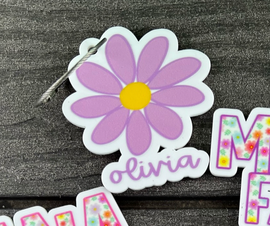 Purple Daisy Keychain {or Bogg Bit}