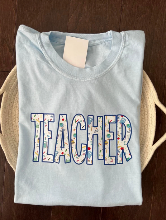 Teacher Monogram Shirt