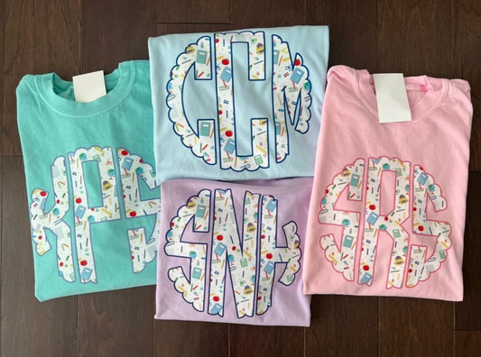 Teacher Monogram Shirt
