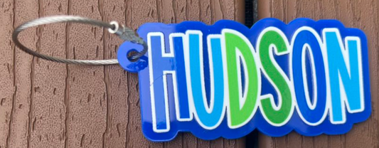 Blue /Green Multi Keychain