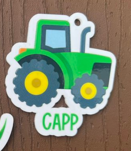 Tractor Keychain