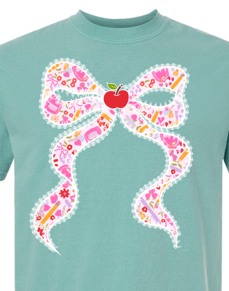 School Floral Bow