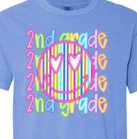 Bright Colors Smiley Face Grade Level