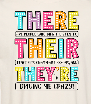 Grammar There/Their/They're