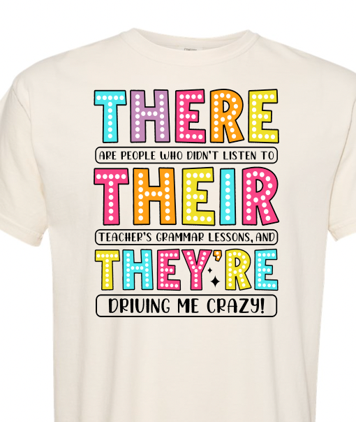 Grammar There/Their/They're