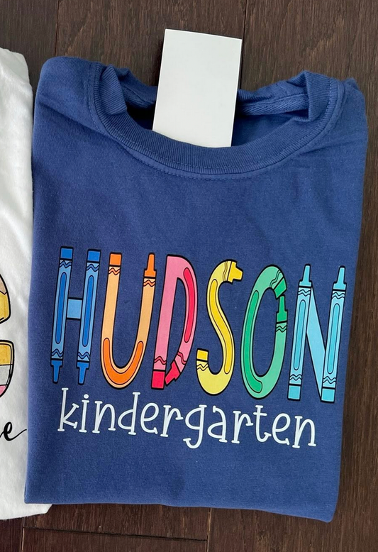 Crayon Font Shirt