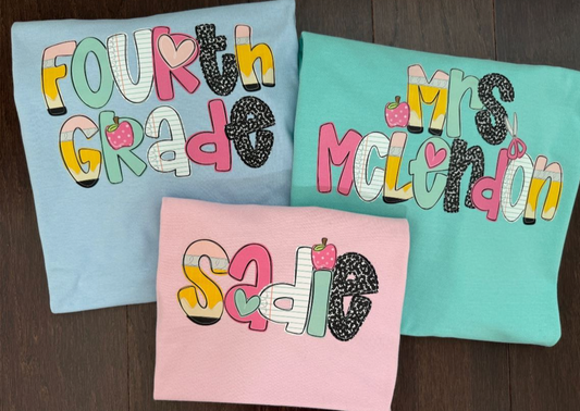 Girly Colors School Alpha Shirt