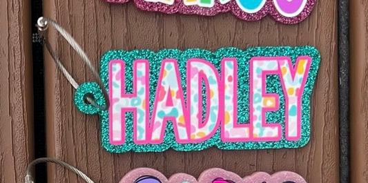 Teal w/ Fun Cheetah Keychain