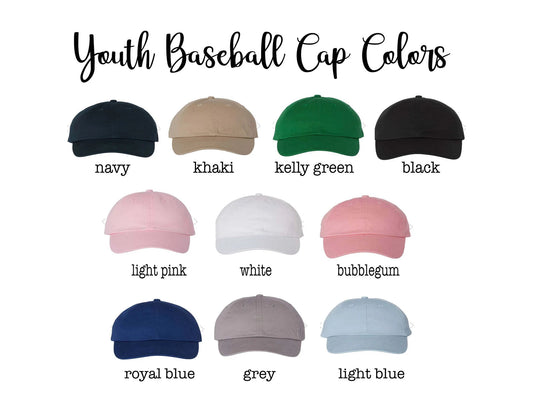 Youth Script Name Baseball Cap