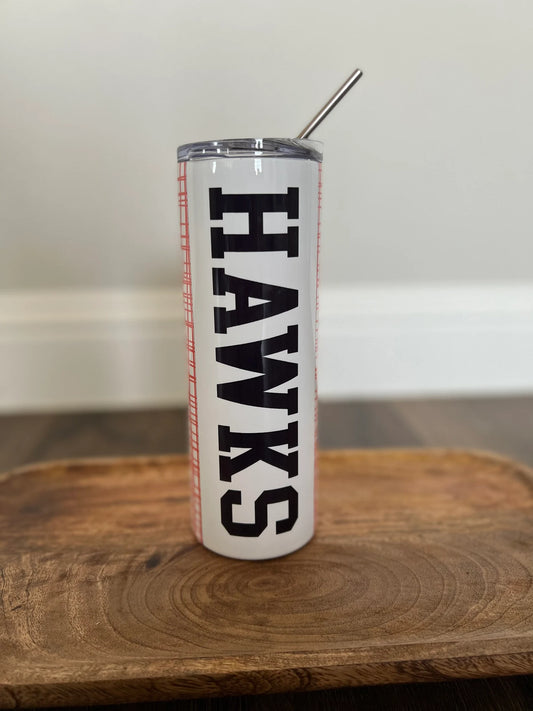 20oz Slim Tumbler with Straw